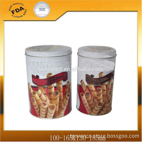 Round Cookie Tin Can